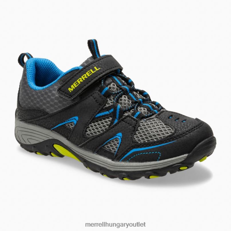 gyerekek Merrell fekete kék nyomkereső cipő cipő H06N01463