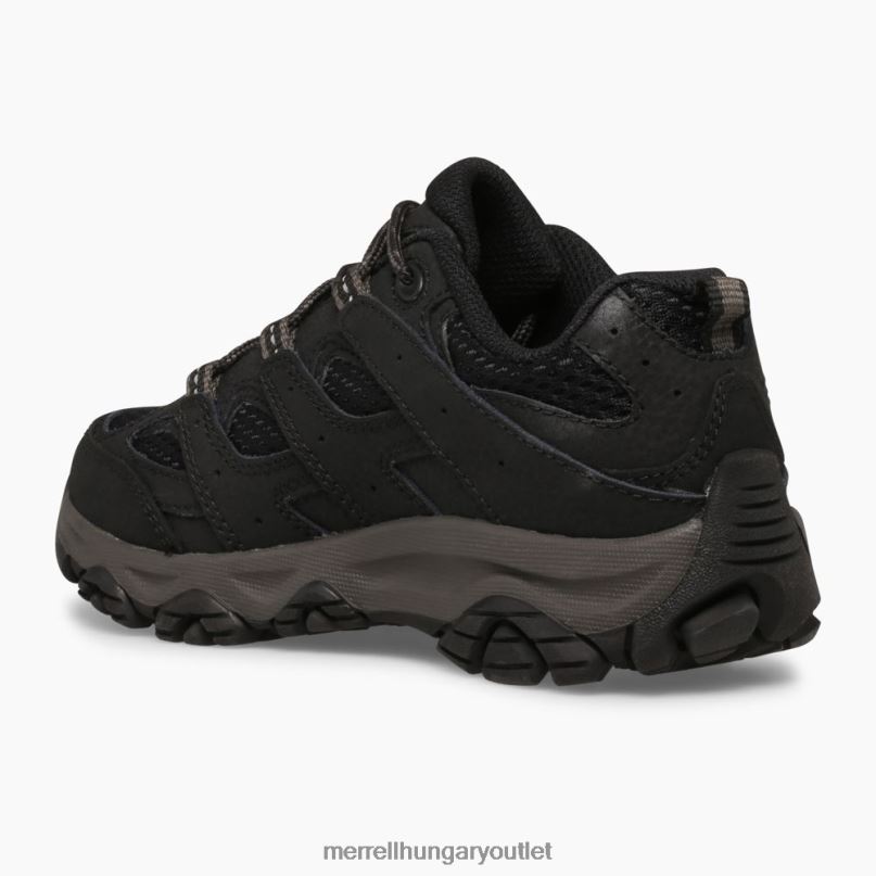 gyerekek Merrell fekete moab 3 alacsony fűzős cipő cipő H06N01428