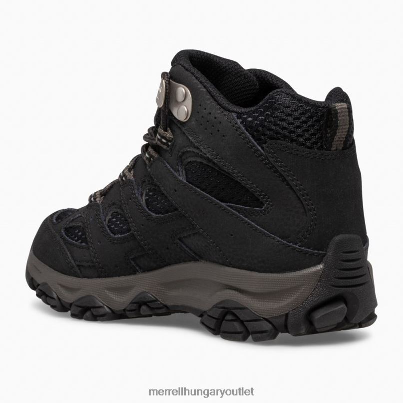 gyerekek Merrell fekete moab 3 mid vízálló csizma cipő H06N01431
