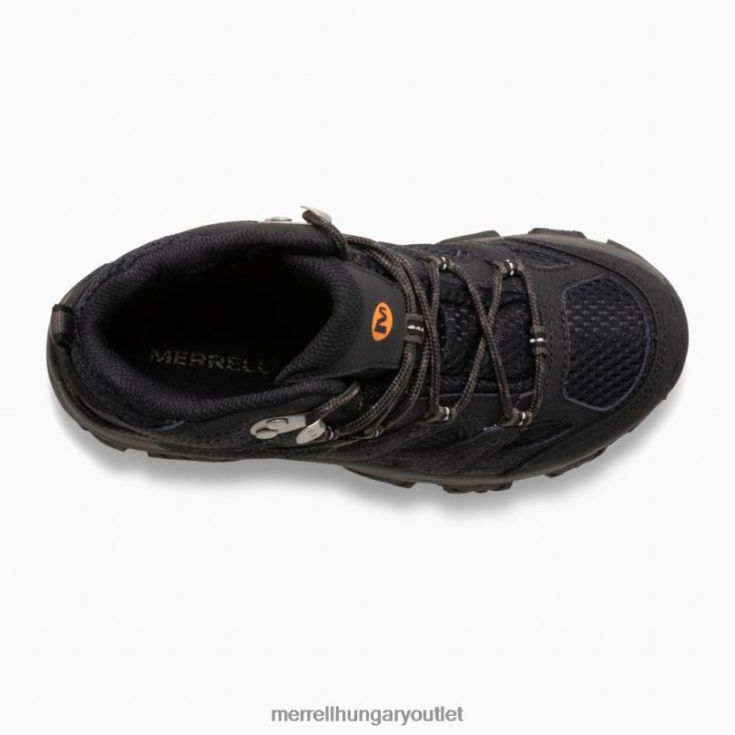 gyerekek Merrell fekete moab 3 mid vízálló csizma cipő H06N01431