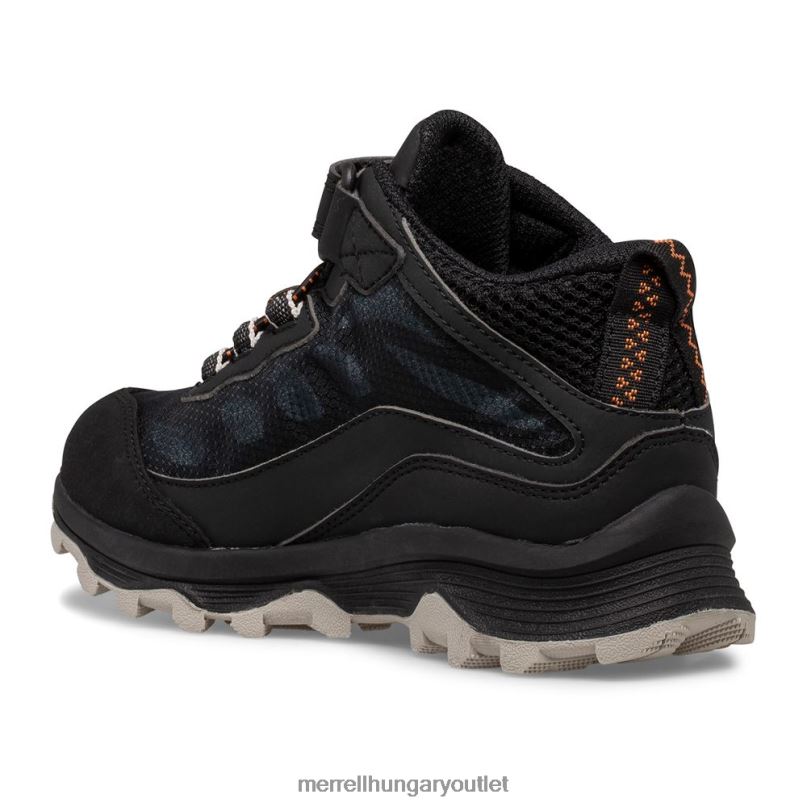 gyerekek Merrell fekete moab sebesség mid légkondicionálás vízálló cipő H06N01385