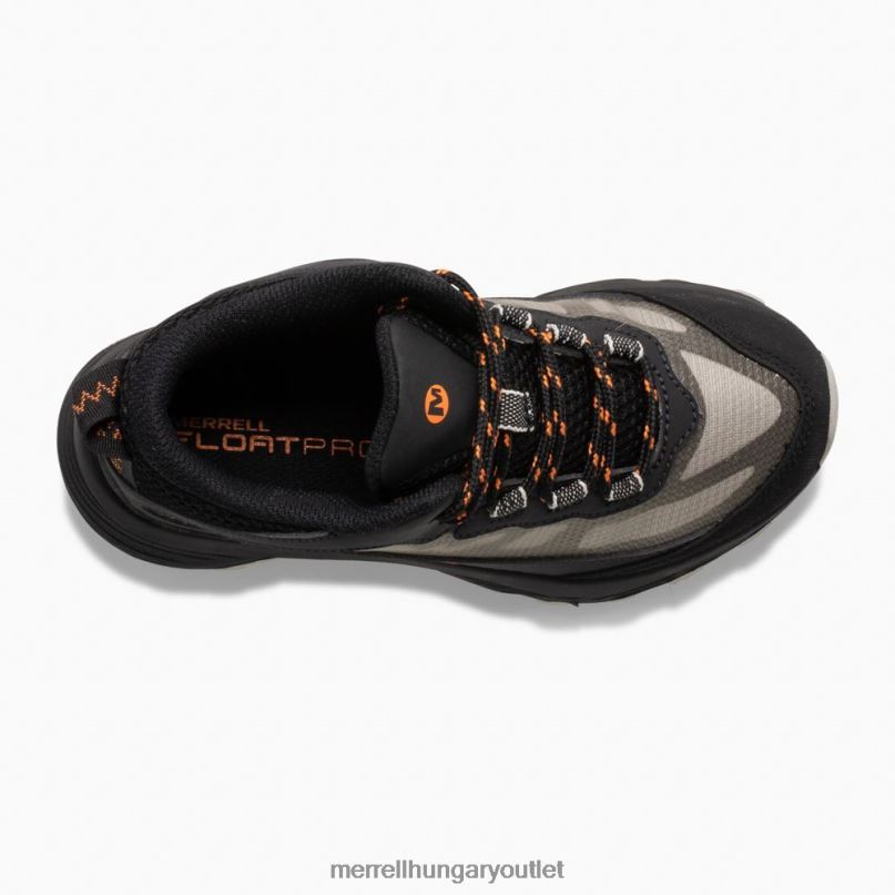 gyerekek Merrell fekete moab sebesség mid vízálló cipő H06N01378
