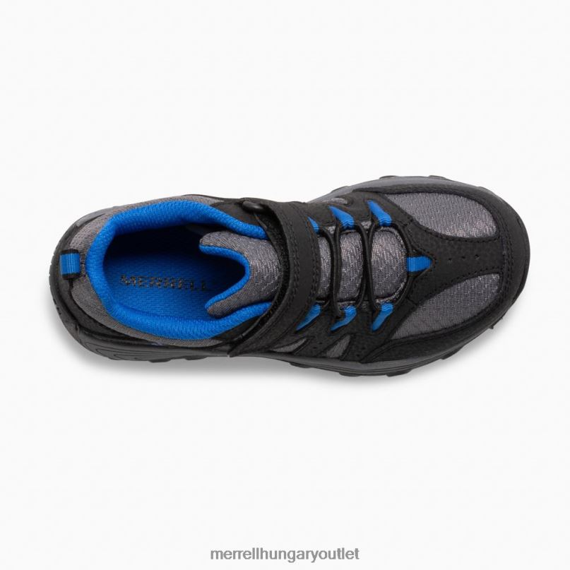 gyerekek Merrell fekete/szürke/királyi outback low 2 tornacipő cipő H06N01455