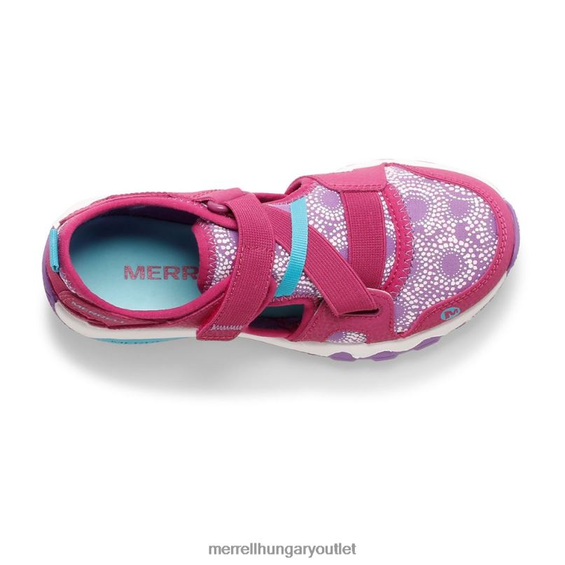 gyerekek Merrell fukszia hydro free roam chroma monarch szandál cipő H06N01504