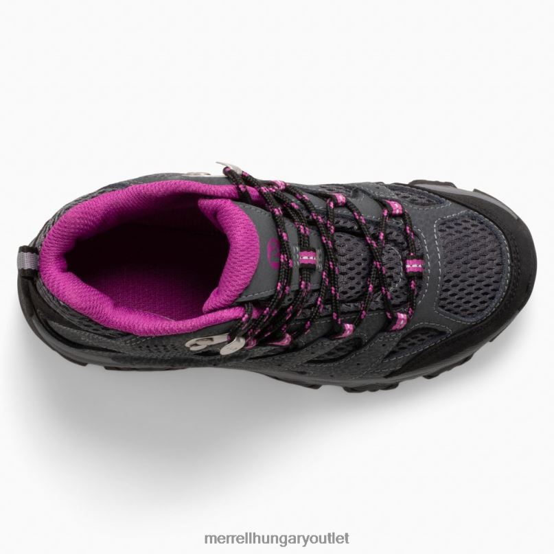 gyerekek Merrell gránit/bogyó moab 3 mid vízálló csizma cipő H06N01433
