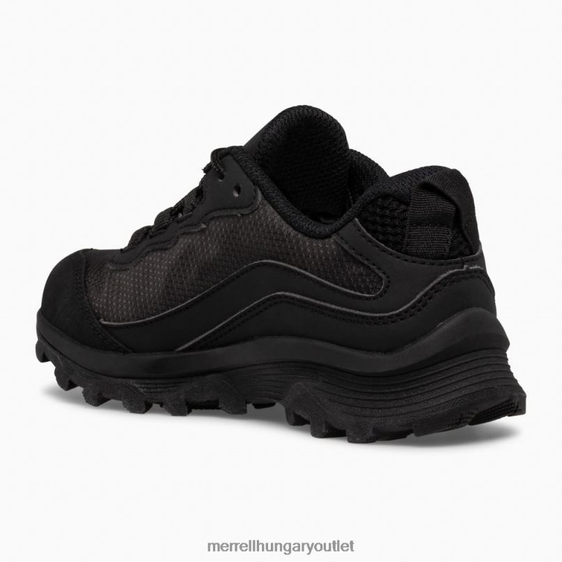 gyerekek Merrell hármas fekete moab sebesség alacsony vízálló cipő H06N01377