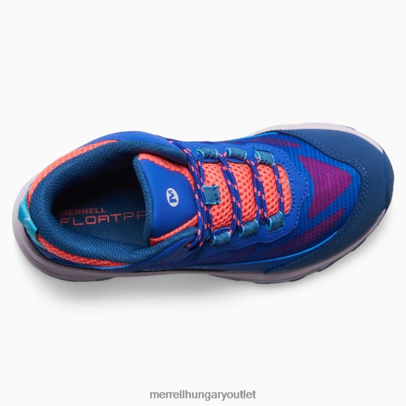 gyerekek Merrell kék/bogyó/türk moab sebesség mid vízálló cipő H06N01379