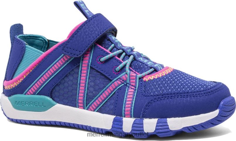 gyerekek Merrell kék/türkiz hidromentes roam szandál cipő H06N01497