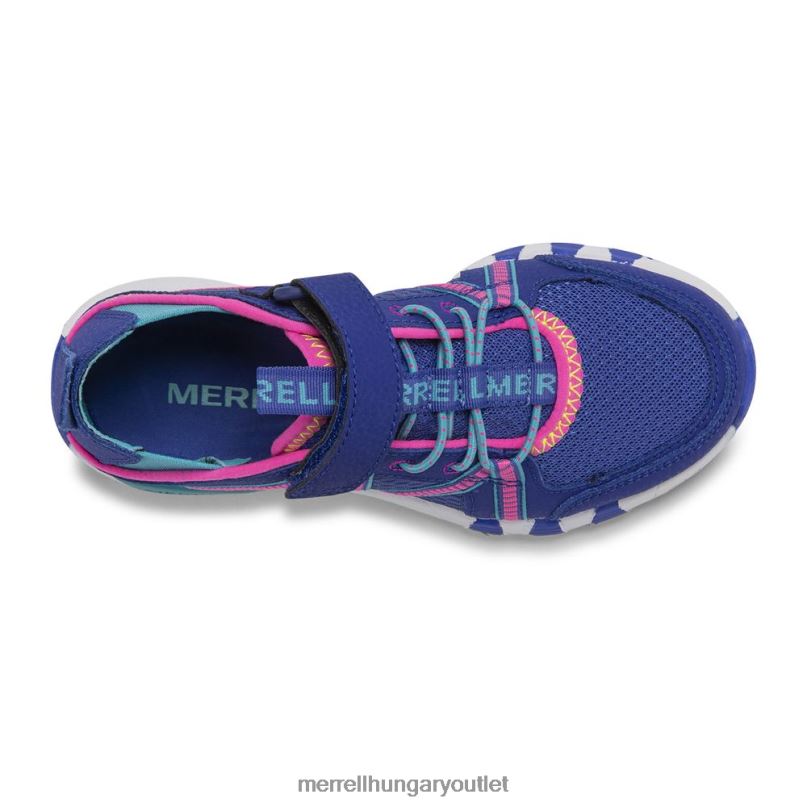gyerekek Merrell kék/türkiz hidromentes roam szandál cipő H06N01497