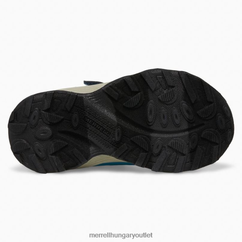 gyerekek Merrell navy/hi viz moab sebesség alacsony légkondicionálás jr. vízálló tornacipő cipő H06N01368