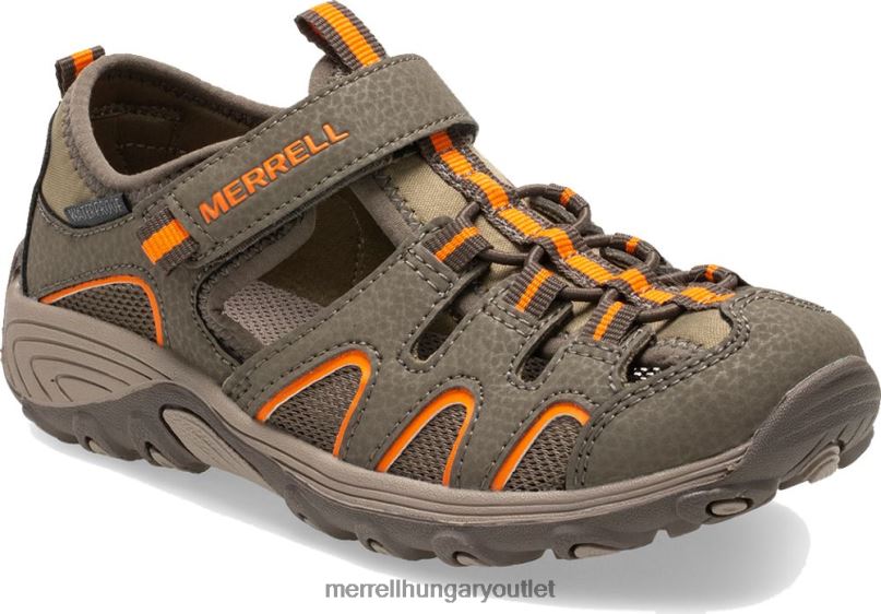gyerekek Merrell pisztolyfüst/narancs hydro h2o természetjáró szandál cipő H06N01411