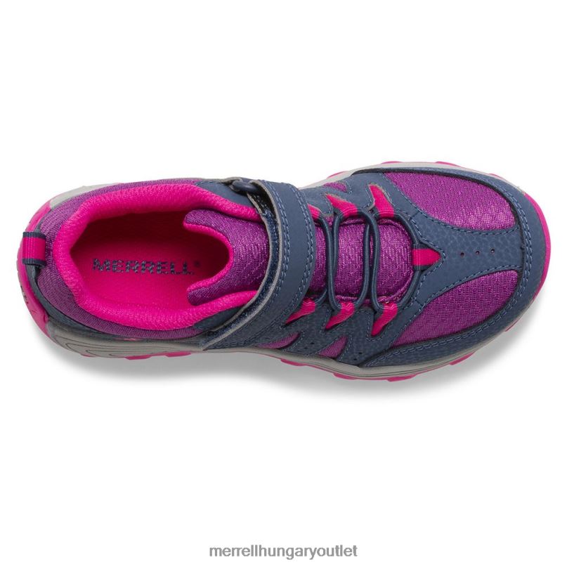 gyerekek Merrell sötétkék/bogyó/szürke outback low 2 tornacipő cipő H06N01456