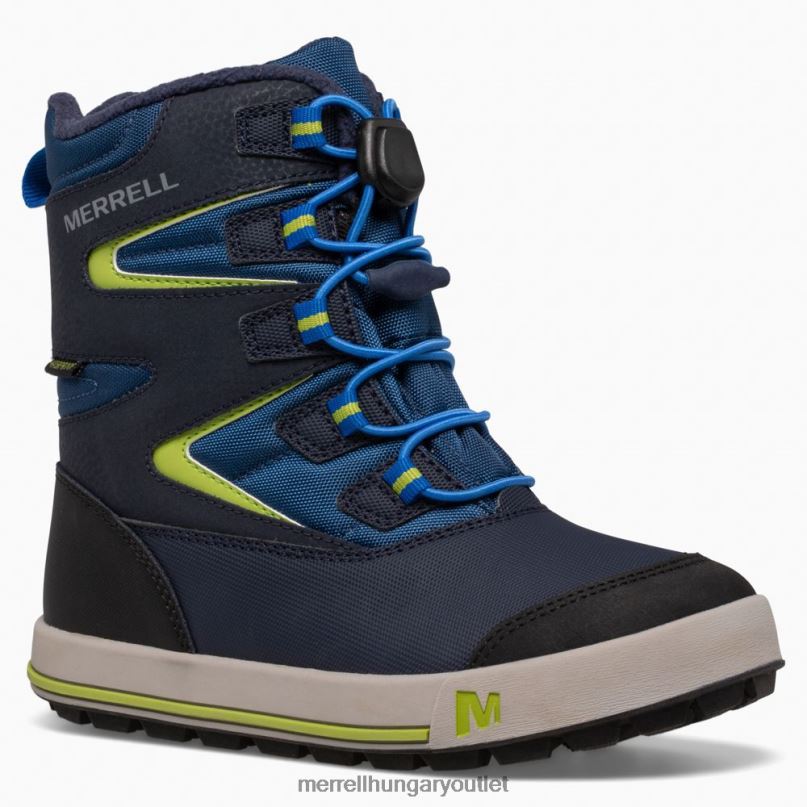 gyerekek Merrell sötétkék/citron hópart 3.0 csomagtartó cipő H06N01479
