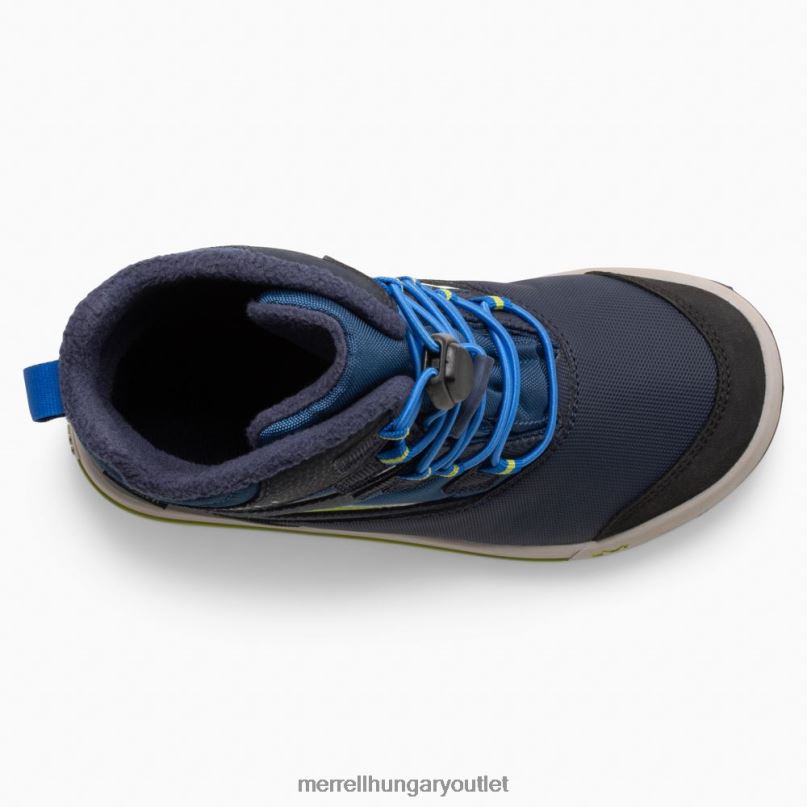 gyerekek Merrell sötétkék/citron hópart 3.0 csomagtartó cipő H06N01479