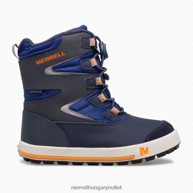 gyerekek Merrell sötétkék/kobalt/narancs hópart 3.0 csomagtartó cipő H06N01482