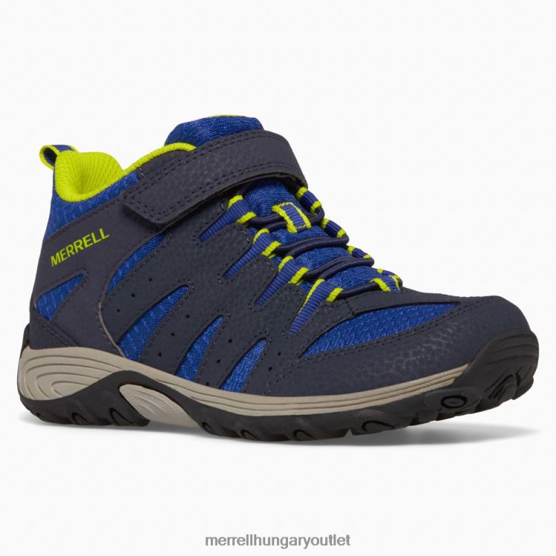 gyerekek Merrell sötétkék/mész outback mid 2 boot cipő H06N01453