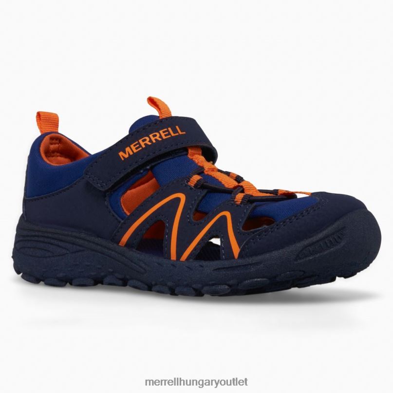 gyerekek Merrell sötétkék/narancs vízi felfedező cipő H06N01410