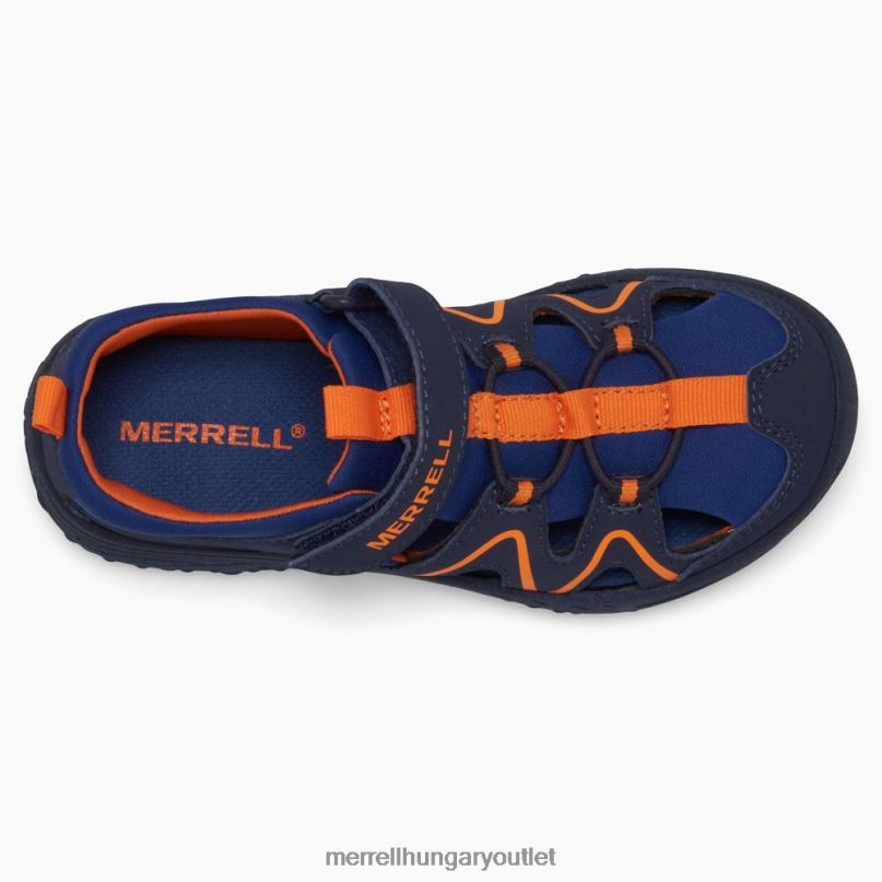 gyerekek Merrell sötétkék/narancs vízi felfedező cipő H06N01410