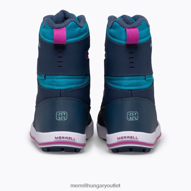 gyerekek Merrell sötétkék/türkiz hópart 3.0 csomagtartó cipő H06N01483
