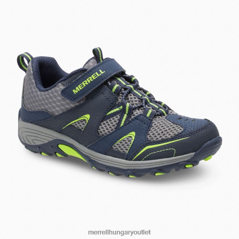gyerekek Merrell sötétkék/zöld nyomkereső cipő cipő H06N01464
