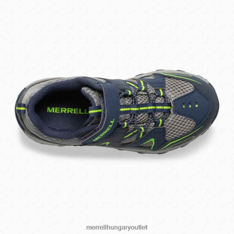 gyerekek Merrell sötétkék/zöld nyomkereső cipő cipő H06N01464