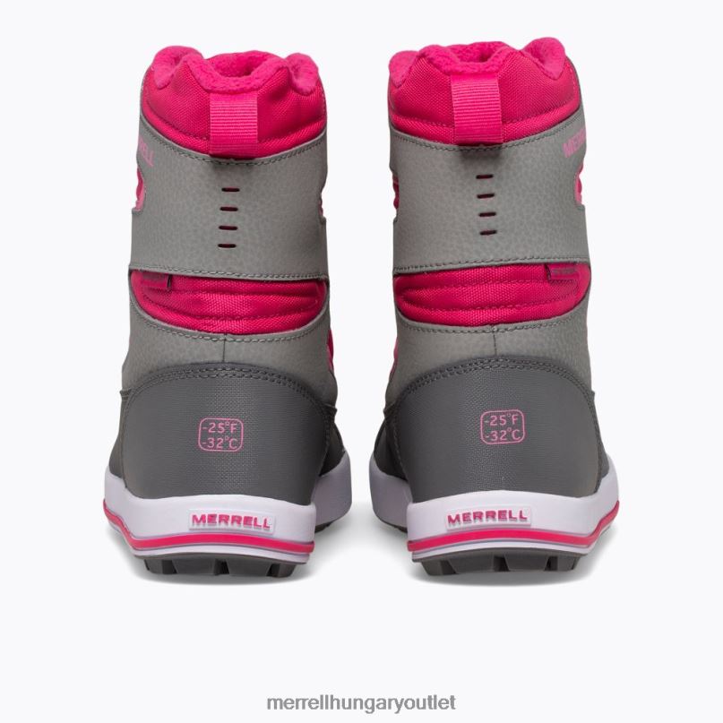 gyerekek Merrell szürke/bogyó hópart 3.0 csomagtartó cipő H06N01481