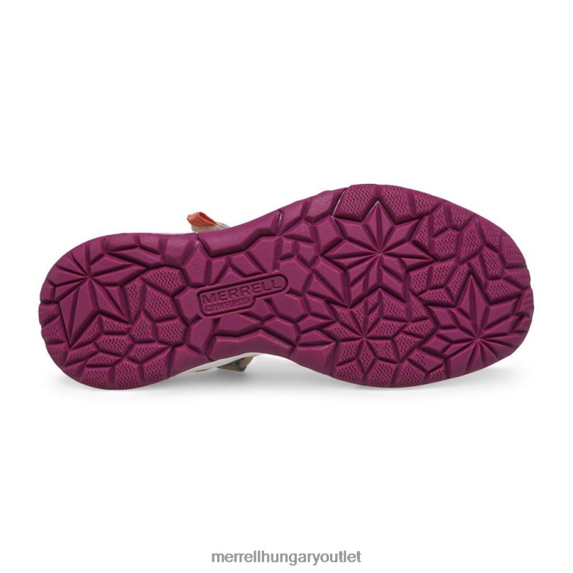 gyerekek Merrell szürke/korall szitakötős szandál cipő H06N01414