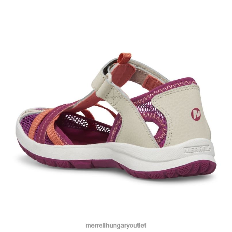 gyerekek Merrell szürke/korall szitakötős szandál cipő H06N01414