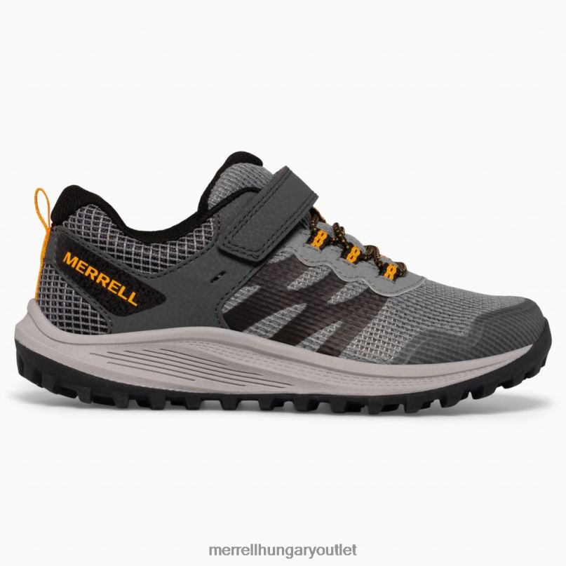 gyerekek Merrell szürke/narancs nova 3 tornacipő cipő H06N01356