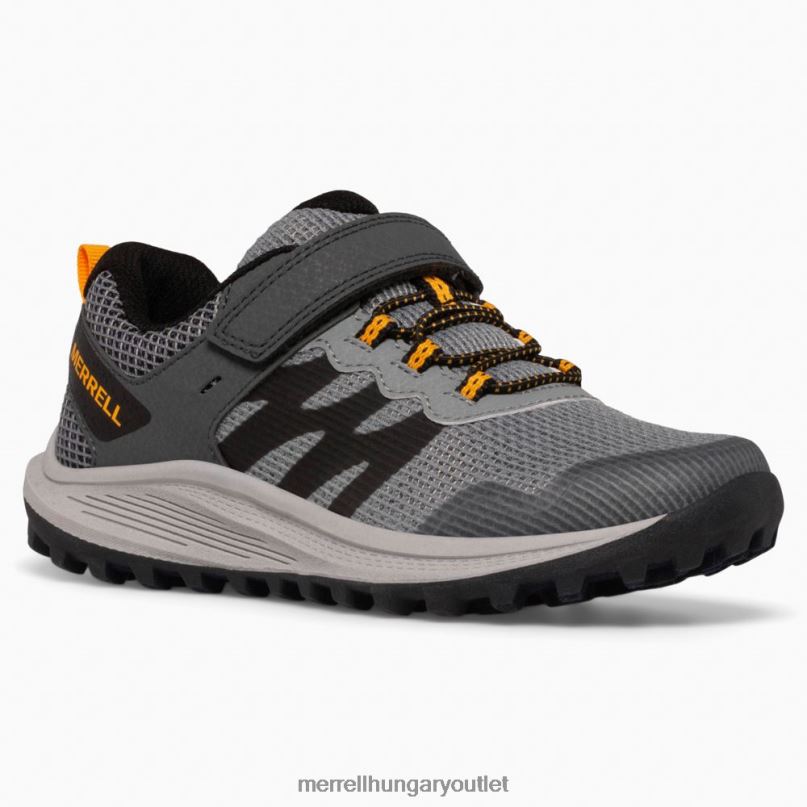 gyerekek Merrell szürke/narancs nova 3 tornacipő cipő H06N01356