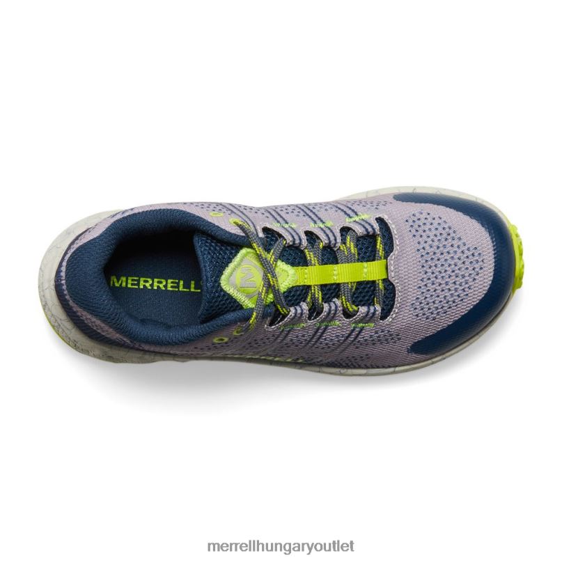 gyerekek Merrell szürke/navy/citron moab járat alacsony cipő H06N01437