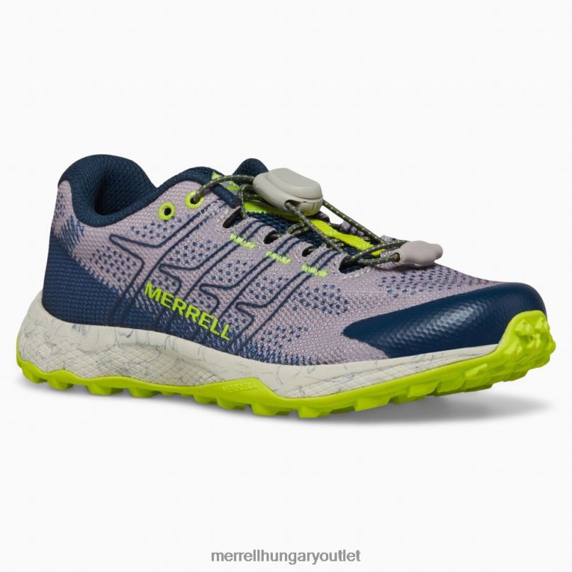 gyerekek Merrell szürke/navy/citron moab járat alacsony légkondicionálás cipő H06N01388