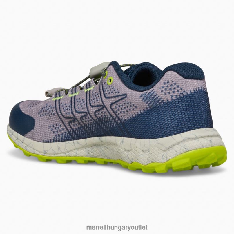 gyerekek Merrell szürke/navy/citron moab járat alacsony légkondicionálás cipő H06N01388