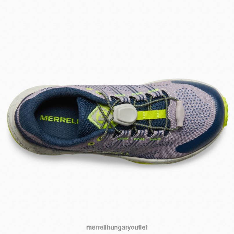 gyerekek Merrell szürke/navy/citron moab járat alacsony légkondicionálás cipő H06N01388