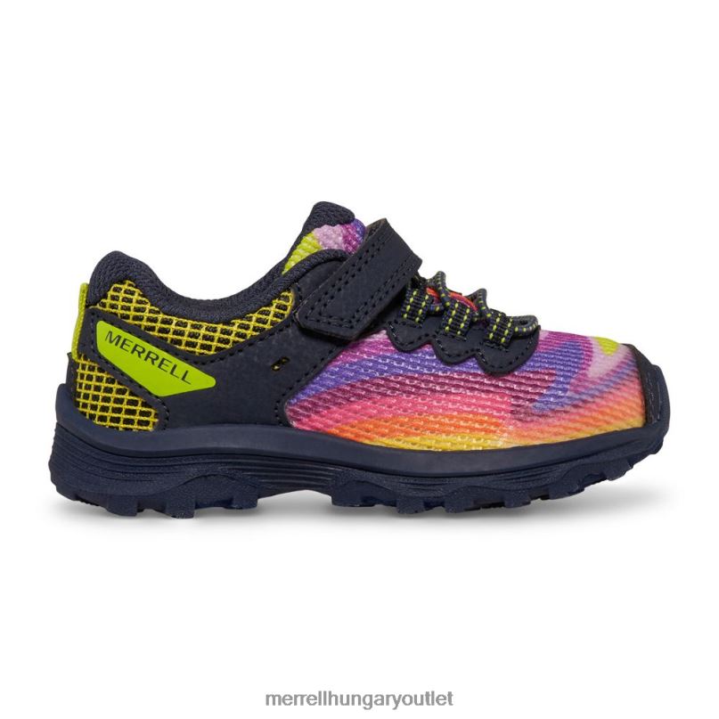 gyerekek Merrell szivárvány hegyek 4 nova 3 jr cipő H06N01355