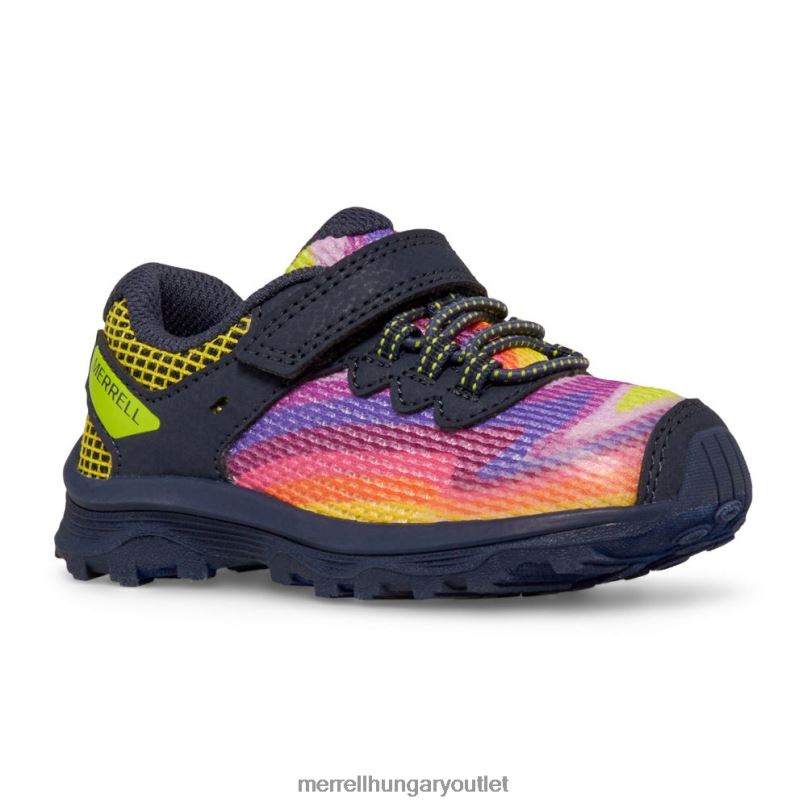 gyerekek Merrell szivárvány hegyek 4 nova 3 jr cipő H06N01355