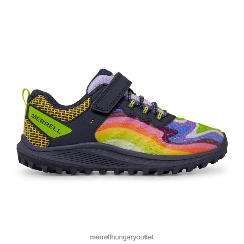 gyerekek Merrell szivárvány hegyek 4 nova 3 tornacipő cipő H06N01360