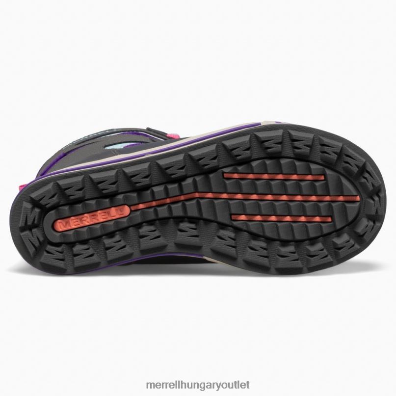 gyerekek Merrell ultraibolya/szürke hópart 3.0 csomagtartó cipő H06N01484
