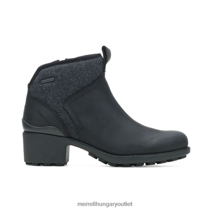 nők Merrell fekete/szén chateau ii mid pull vízálló cipő H06N01151