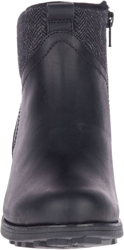 nők Merrell fekete/szén chateau ii mid pull vízálló cipő H06N01151