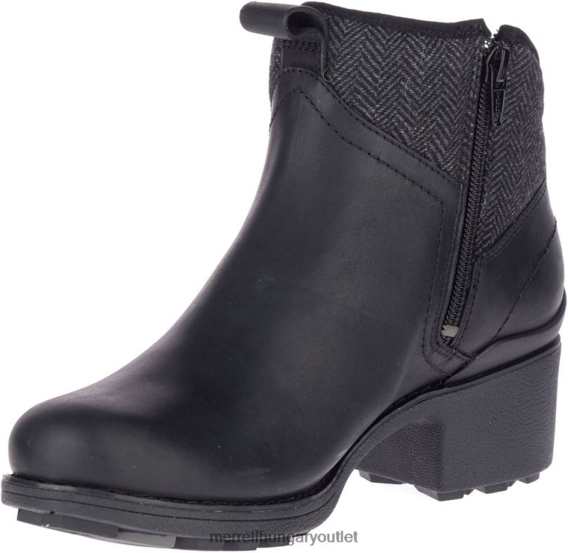 nők Merrell fekete/szén chateau ii mid pull vízálló cipő H06N01151