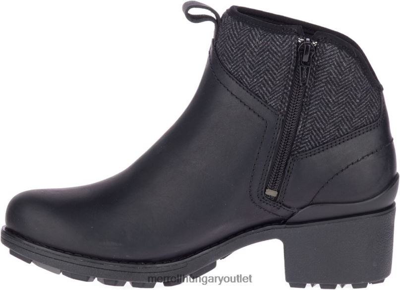 nők Merrell fekete/szén chateau ii mid pull vízálló cipő H06N01151