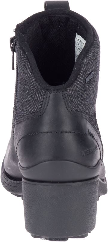 nők Merrell fekete/szén chateau ii mid pull vízálló cipő H06N01151