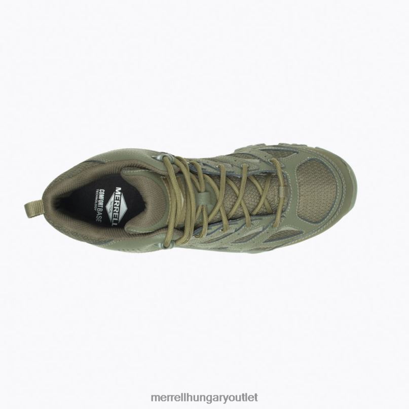 nők Merrell sötét olajbogyó moab 3 mid tactical vízálló cipő H06N0122