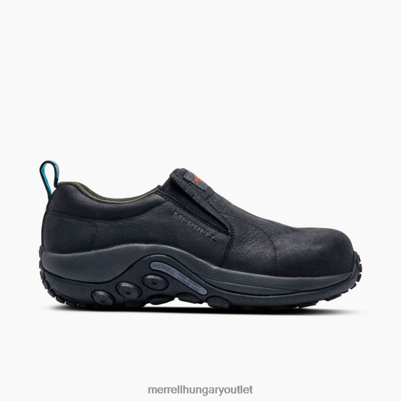 nők Merrell fekete dzsungel moc bőr comp orr munkacipő cipő H06N01062