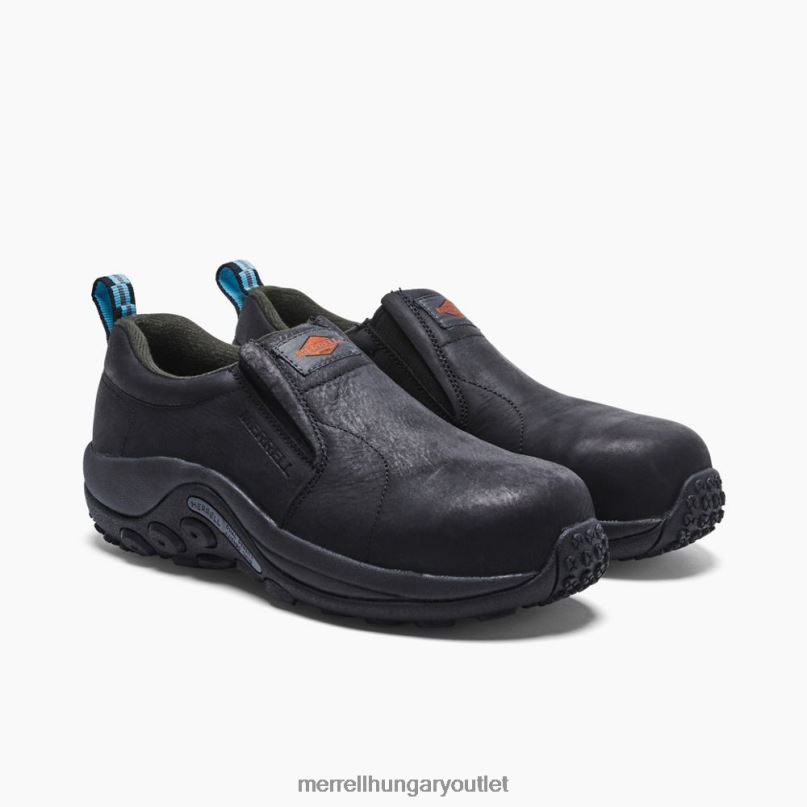 nők Merrell fekete dzsungel moc bőr comp orr munkacipő cipő H06N01062