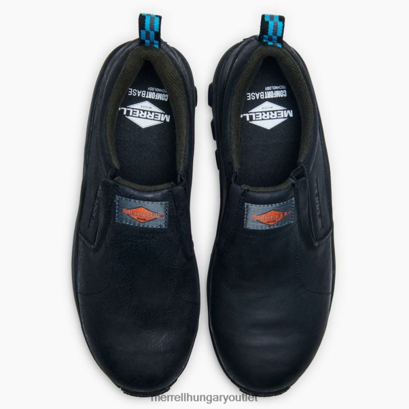 nők Merrell fekete dzsungel moc bőr comp orr munkacipő cipő H06N01062