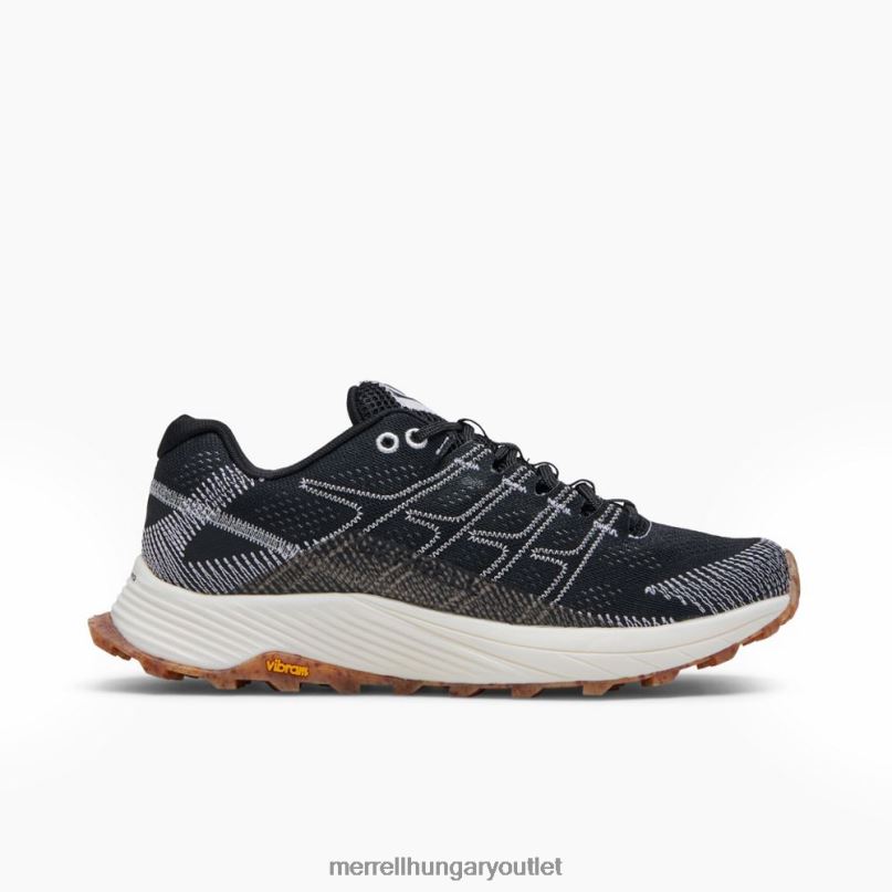 nők Merrell fekete-fehér moab flight eco festék széles szélességben cipő H06N0674