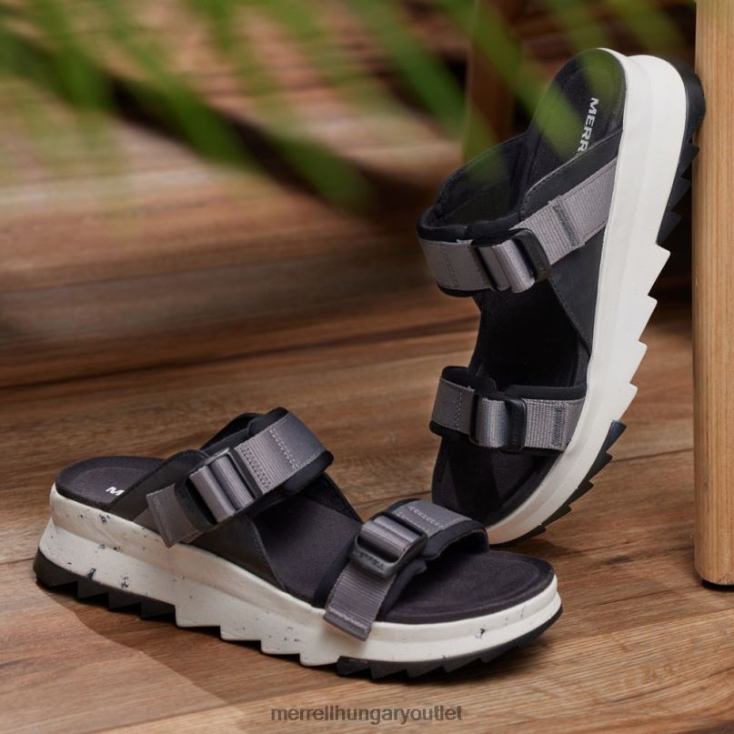 nők Merrell fekete alpesi párna csúszda cipő H06N01079