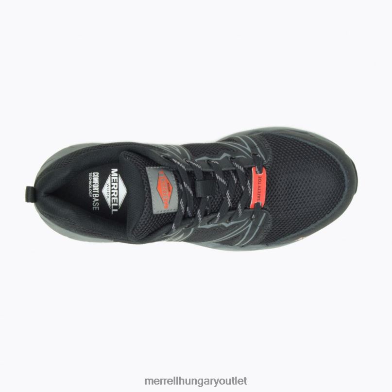 nők Merrell fekete fullbench szuperlit ötvözet orrú munkacipő cipő H06N01306